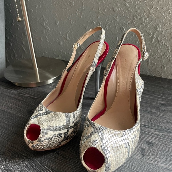Enrico Cuini Slingback Snake Platforms - Picture 11 of 16
